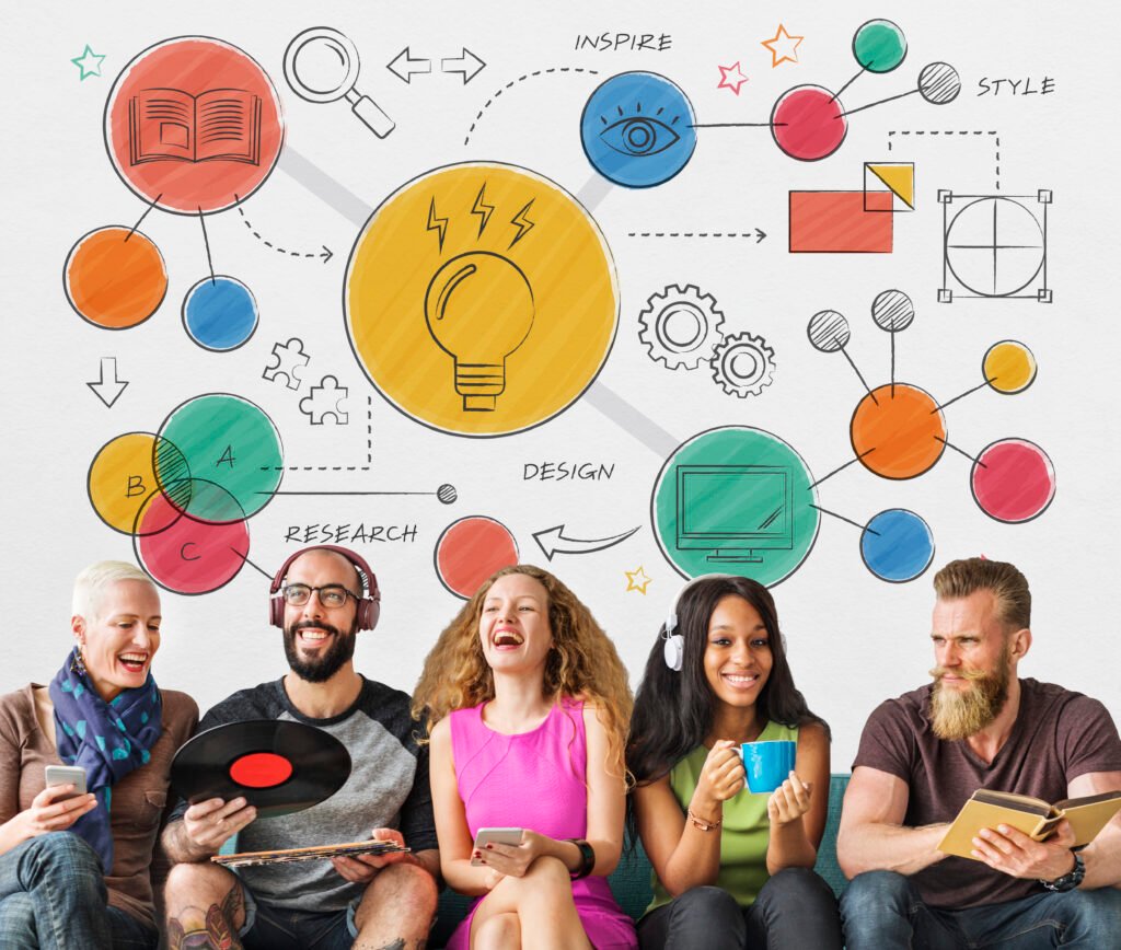 social media entertainment lifestyle graphic concept